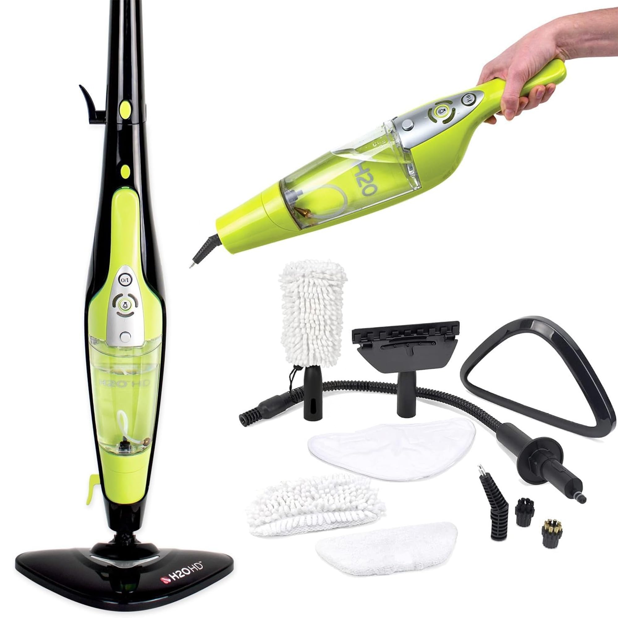 H2O HD 5-in-1 Steam Mop & Handheld Steam Cleaner – Carpet Cleaner